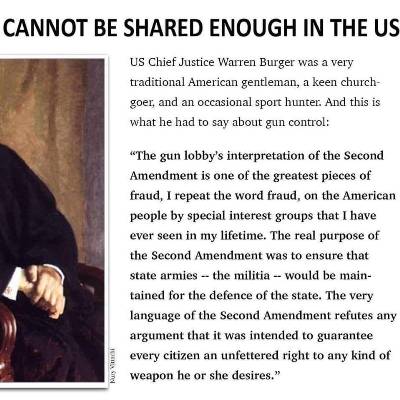 the Second Amendment was about a militia
